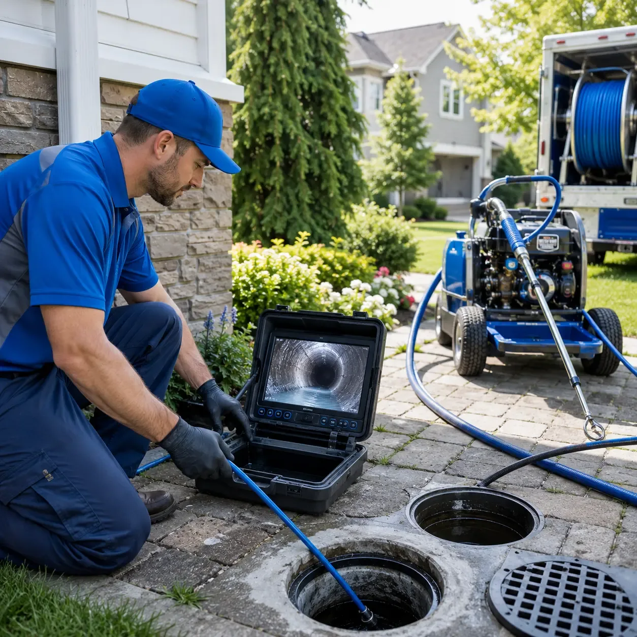 Outdoor drain cleaning professionals serving Balsam, NC